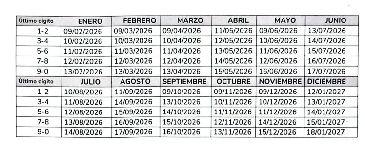 ICA SOLEDAD FECHAS 2026